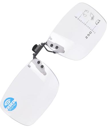 Senior Clip-On Glasses | Multifocus Reading Glasses for Clear Vision & Eye Protection - Ideal for Daily Use (2#+250) - Buy Online on GoSupps.com