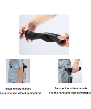 Underarm Crutches Adult Adjustable Walking Crutches with Comfortable Underarm Pads Ergonomic Handles Walking Canes for Seniors (Color : Black Size : 1 count) anniversary Lucky Star Selfless Black 2counts - Buy Online on GoSupps.com