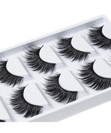 Buy ICYCHEER 5 Pairs 3D Artificial Eyelashes - Long Thick Soft & Luxurious Wispy Faux Lash Extensions (TW08) - International Shipping Available - Buy Online on GoSupps.com