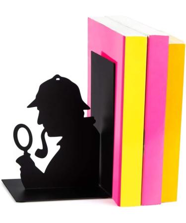 Balvi Sherlock Black Metal Bookend | Original Design | Stylish Home Decor | International Shipping Available - Buy Online on GoSupps.com