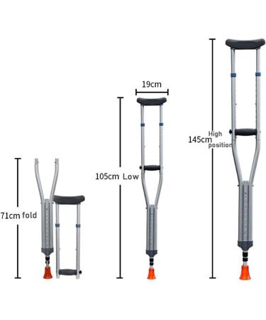 Crutches for Adults Underarm Underarm Crutches Aluminium Adjustablepost Injury Support for Men Women And Teens -Lightweight Durable with Grips And Silicone Armpit Clip Great for Tr Selfless dedication - Buy Online on GoSupps.com