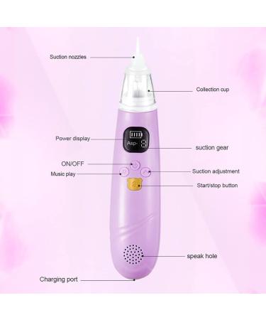 KANEE Electric Baby Nasal Aspirator | 3 Suction Levels | Rechargeable and Music Feature | Infant Nose Cleaner with 3 Silicone Nozzles - Purple - Buy Online on GoSupps.com