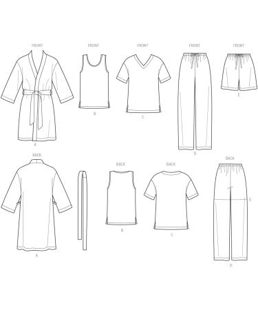 Simplicity 1563 Easy-to-Sew Unisex Pajama Pattern Kit | Sizes XS-XL - Buy Online on GoSupps.com