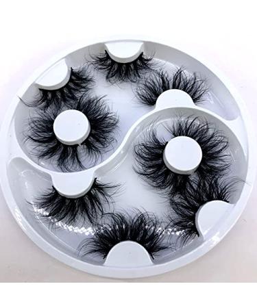 HBZGTLAD 2021 25mm 3D Faux Mink Eyelashes - 5 Pairs Handmade Long Thick Eye Lashes for Beautiful Makeup - Buy Online on GoSupps.com