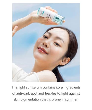AHC Safe On Light Sun Serum 40ml Anti-Aging Effect Facial Sunscreen SPF 50+ / PA++++ korean sunscreen - Buy Online on GoSupps.com