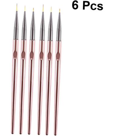 Housoutil Manicure Colored Drawing Tool Uv Gel Nail Brush Nail Pen Nail Brushes for Nail Art Manicure Art Liner Brushes Polish Brush Pen Tools Practical Poly Pull Pen Non-slip Pink - Buy Online on GoSupps.com