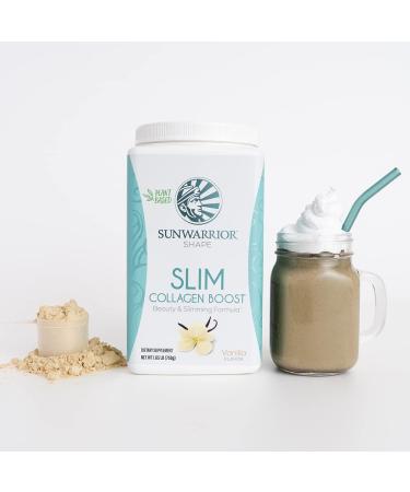 Sunwarrior Slim Collagen Booster 750g Vanilla Vanilla flavor With vegetable collagen building blocks MCTs pea protein & fiber For skin metabolism & satiety Bio & Vegan Vanilla 750g - Buy Online on GoSupps.com
