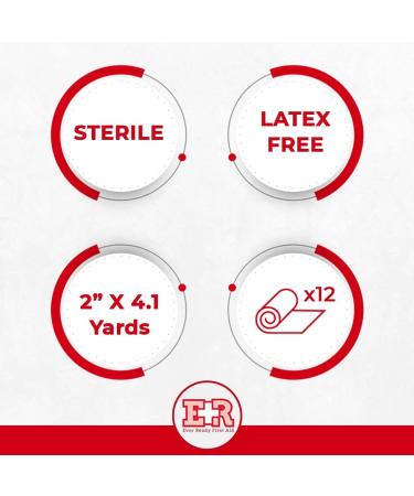 Ever Ready First Aid Sterile Conforming Gauze Roll Bandage - Box of 12 (2 inch) - Buy Online on GoSupps.com