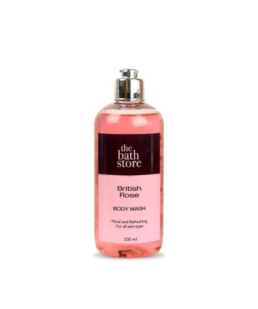 British Rose Body Wash - Deep Cleansing | Exfoliating | Nourishing Liquid Soap | Men and Women - 200ml