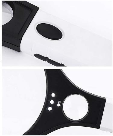 Magnifying Glass with Led Light Hand-Held Magnifying Glass with 3X 10X Magnification Light for Reading Gift Magnifier/Black Comfortable Anniversary - Buy Online on GoSupps.com