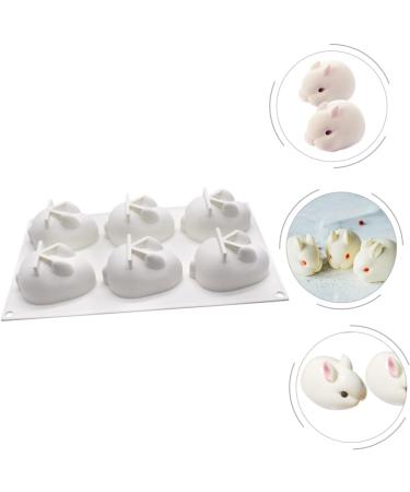 HOMSFOU 2pcs Cake Silicone Mold Easter Baking Rabbit Candy Bunny Chocolate Cupcake Topper Plaster Resin Easter Soap Silicone Ice Cube Trays Rabbit Mold White Mousse Lollipop Silica Gel 3D 29.5x17cmx2pcs Whitex2pcs - Buy Online on GoSupps.com