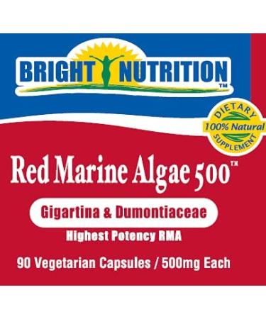 Red Marine Algae 500 - Gigartina & Dumontacea - 90 VCaps/500mg | Powerful Immune Support - Buy Online on GoSupps.com