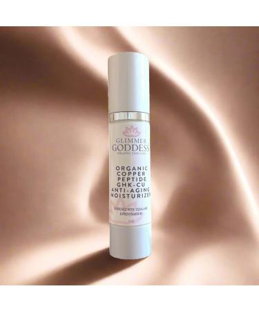GLIMMER GODDESS Copper Peptide Moisturizer Lightweight Hydrating Cream with GHK-Cu Complex Organic Aloe Vera & Botanical Oils For All Skin Types - Buy Online on GoSupps.com