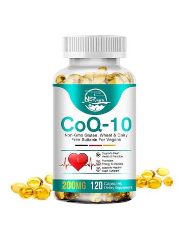 CoQ10 CoQ10 CoQ10 Pure Enzyme Ubiquinone CQ10 200mg 120 Vegan-Capsules
