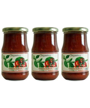 Organico Organic Tomato Basil Sauce 340g 3 Packs Organic