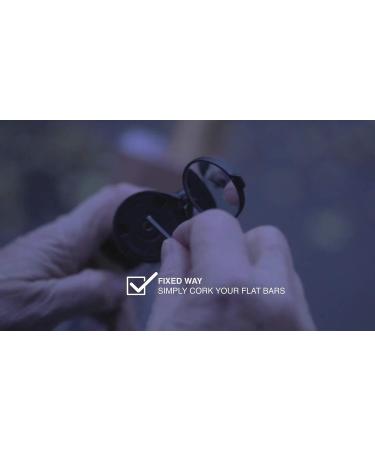 CORKY Urban Bike Mirror - Folding Rear-view Handlebar Mirror in Black - Buy Online on GoSupps.com