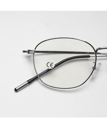 Vevesmundo Blue Light Filter Reading Glasses - Retro Metal Design for Men & Women Anti-Blue Light Visual Aid Gold 2.0x Magnification - Buy Online on GoSupps.com