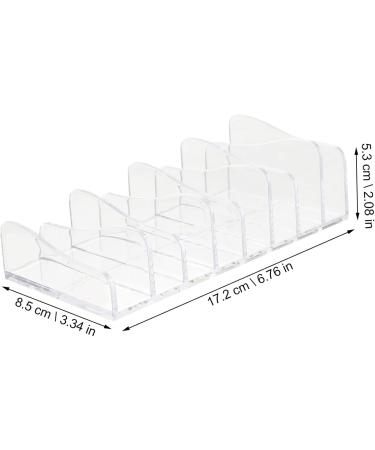 TEHAUX 10 pcs Makeup Lipstick -Section Make Storage Eyeshadow Lipsticks Palettes Holder Brush Organizer Transparentx5pcs 17.2X8.5X5.3CMx5pcs - Buy Online on GoSupps.com
