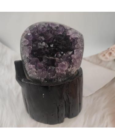 1pcs Natural Amethyst Geode Quartz Cluster Crystal Specimen Stone PEIQIYIN Stone Mineral Specimen 800-900g - Buy Online on GoSupps.com