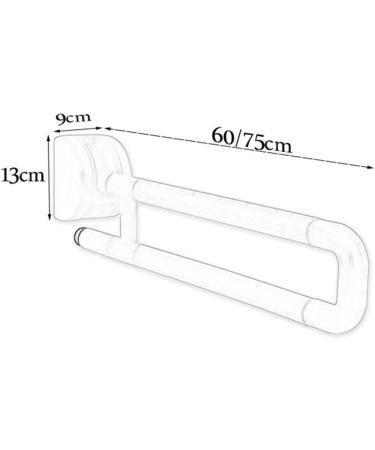 Grab Bars Handle Safety Support Hand Rails Shower Grab Bar Folding Grab Bars for Bathtubs and Bathroom Safety Stainless Steel Hand - Buy Online on GoSupps.com