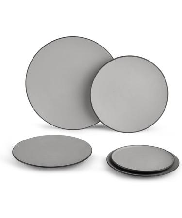 Dishes Plates Frosted Disc Household Kitchen Restaurant Flat Plate Dinner Plate Dessert Plate Grey Simple Flat Plate Hotel Restaurant Commercial Disc Home Dining Plate (Size : 005) - Buy Online on GoSupps.com