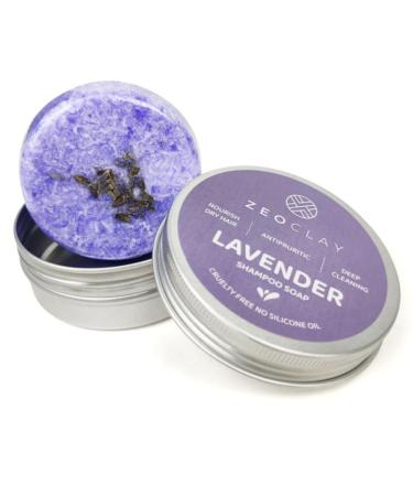 Lavender Herbal Shampoo Bar All Natural Organic Ingredients - Nourish & Moisturize to Prevent Hair and Scalp Dryness