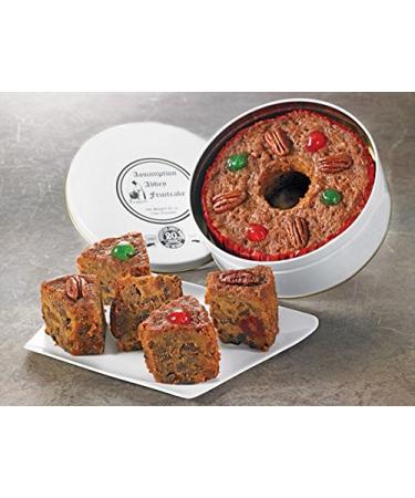 Assumption Abbey Fruit Cake in Traditional Tin, 2 lbs