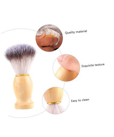 Buy NOLITOY Wooden Shaving Brush for Men - Soft Hair Beard Brush with PBT Wooden Handle | International Shipping Available - Buy Online on GoSupps.com