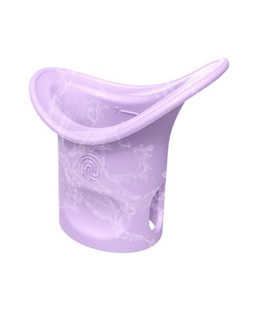 Eyewash Cups Eye Wash Cleaner Kit V-Shaped Curve Portable Eye Care Optimal Eye Protection Eye Bath Silicone Eye Wash Cup Eye Cleaning Cup Tool for Elderly Women Men Children Purple
