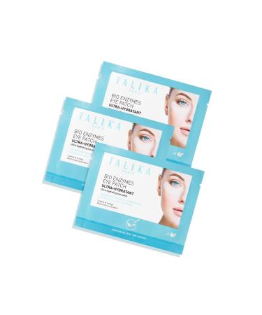 Talika Bio Enzymes Eye Patch (3 Pack) - Instant Ultra-Moisturising Under Eye Patches for Adults - Eye Mask For Dark Circles Tired Eyes & Puffiness