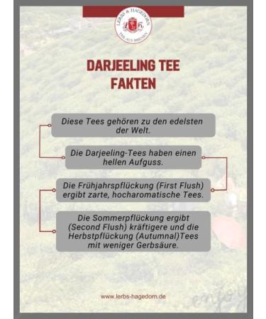  Lerbs & Hagedorn Darjeeling First Flush Second FlushTGFOP1 Spring Season Superior 1 kg - Buy Online on GoSupps.com
