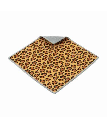 Carson Double Sided Microfiber Cleaning Cloth Safari Leopard