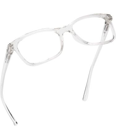Readerest Blue Light Blocking Reading Glasses, Computer Glasses, fashionable for men and women, Anti Glare, Anti Eyestrain (Clear, 1.50 Magnification) Clear 1.5 x