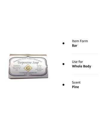 Diamond G Forest Products LLC Turpentine Soap - Natural Cleansing Bar - Buy Online on GoSupps.com