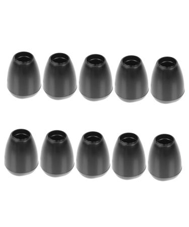 10 Pairs Echo Ear Beans Spare Parts Replace Ear Tips Replacement earplugs Ear Buds Earphone Ear Buds Accessories 1.4X0.9CM Black
