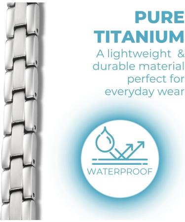 Willis Judd Women's Magnetic Ankle Bracelet - Ultra Strength Titanium Anklet - Stylish Silver Magnetic Therapy for Women - Buy Online on GoSupps.com