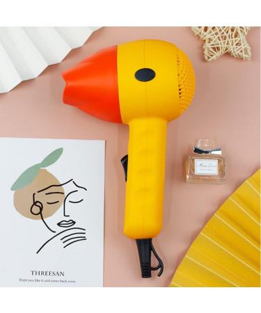 800W Hair Dryer Yellow Mini Hair Dryers for Kids Low Noise Lightweight Blow Dryer Creative Portable Compact Hairdryer with 360 Rotatable Nozzle for Women Childrens Girls Home and Travel - Buy Online on GoSupps.com