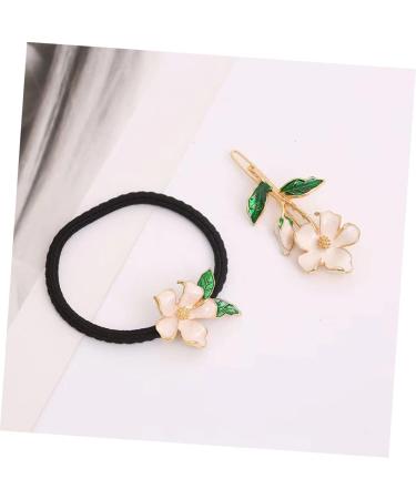 Beavorty 2 Sets hairpin girls hair band girls hair tie hair ties for girls gold hair clips for women floral hair barretes flower hair bands alloy women's side clip pear blossom - Buy Online on GoSupps.com