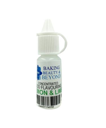 Baking Beauty and Beyond Concentrated Food Flavouring Oil - Dozen of Professional Quality Food Grade Flavouring Oil for Candy Making Baking Cooking Lip Balm and Lip Gloss - Lemon & Lime (10ml)