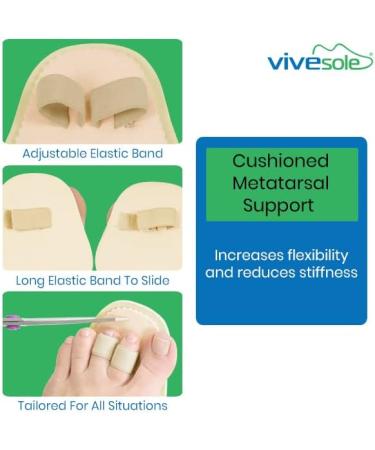 ViveSole Double Hammer Toe Splint Pair - Toe Corrector for Women - Budin Toe Straightener - Bunion Separators - Big Toe Brace Wraps for Men (1 Pair) - Buy Online on GoSupps.com