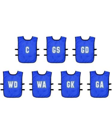 Precision Unisex Pack of 7 Mesh Netball Training Bibs - White - One Size UK - Buy Online on GoSupps.com