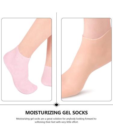 Minkissy Gel Socks - Moisturizing Spa Socks for Men & Women | 3 Pairs Heel Sleeve Stocking Filler | 16.5x8.5 cm - Buy Online on GoSupps.com
