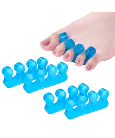 ZaxSota Toe Separators for Nail Polish Toe Separator Pedicure Kit Toe Spacers Toenail Dividers to Relieve Orthopedic Bunion Repeatable Washable Toe Separator 2 Pairs Blue - Buy Online on GoSupps.com