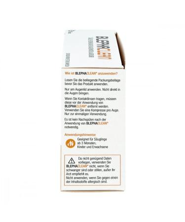 Thea Pharma BLEPHACLEAN Sterile Eyelid Cleaning Compresses - 20 Pieces | International Shipping Available - Buy Online on GoSupps.com