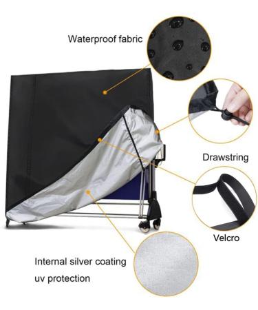 Premium 210D Oxford Fabric Ping Pong Table Cover - 65'' x 27.56'' x 72.83'' - Waterproof & Dustproof - Buy Online on GoSupps.com