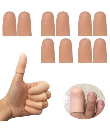 Gel Finger Protectors Finger Caps Silicone Fingertips Protection - Finger  Cots Great for Trigger Finger, Finger Arthritis, Finger Cracking and Other