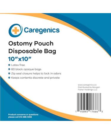 Ostomy Pouch Disposable Bag 10x10 - 60 Count | Convenient One Bag Packaging - Buy Online on GoSupps.com