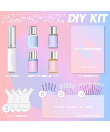 Brow Lamination Kit by Beau | Professional DIY Eyebrow Lift with Keratin | Fuller Thicker Beautiful Brows | Easy Use & Long Lasting Results - Buy Online on GoSupps.com