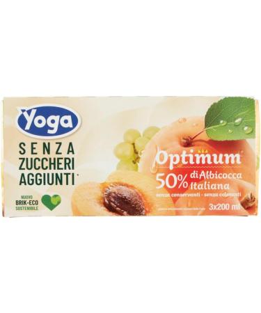 Italian Gourmet E.R. 8 x Yoga Fruit Juices Optimum Apricot fruity apricot no added sugar refreshing drink without alcohol 3 x 200 ml + Italian Gourmet Tomato Pulp 400 g box - Buy Online on GoSupps.com