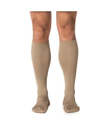SIGVARIS 242 Men's All Season Wool Sock 20-30 mmHg X-Large Short Black
